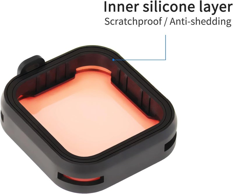 SOONSUN 6-Pack Lens Filter Set for GoPro Hero 13 Black - (ND8, ND16, ND32, CPL, Red, Magenta) Neutral Density, Circular Polarizer & Snorkeling Filters for Outdoor Photography & Video Shooting - Image 2